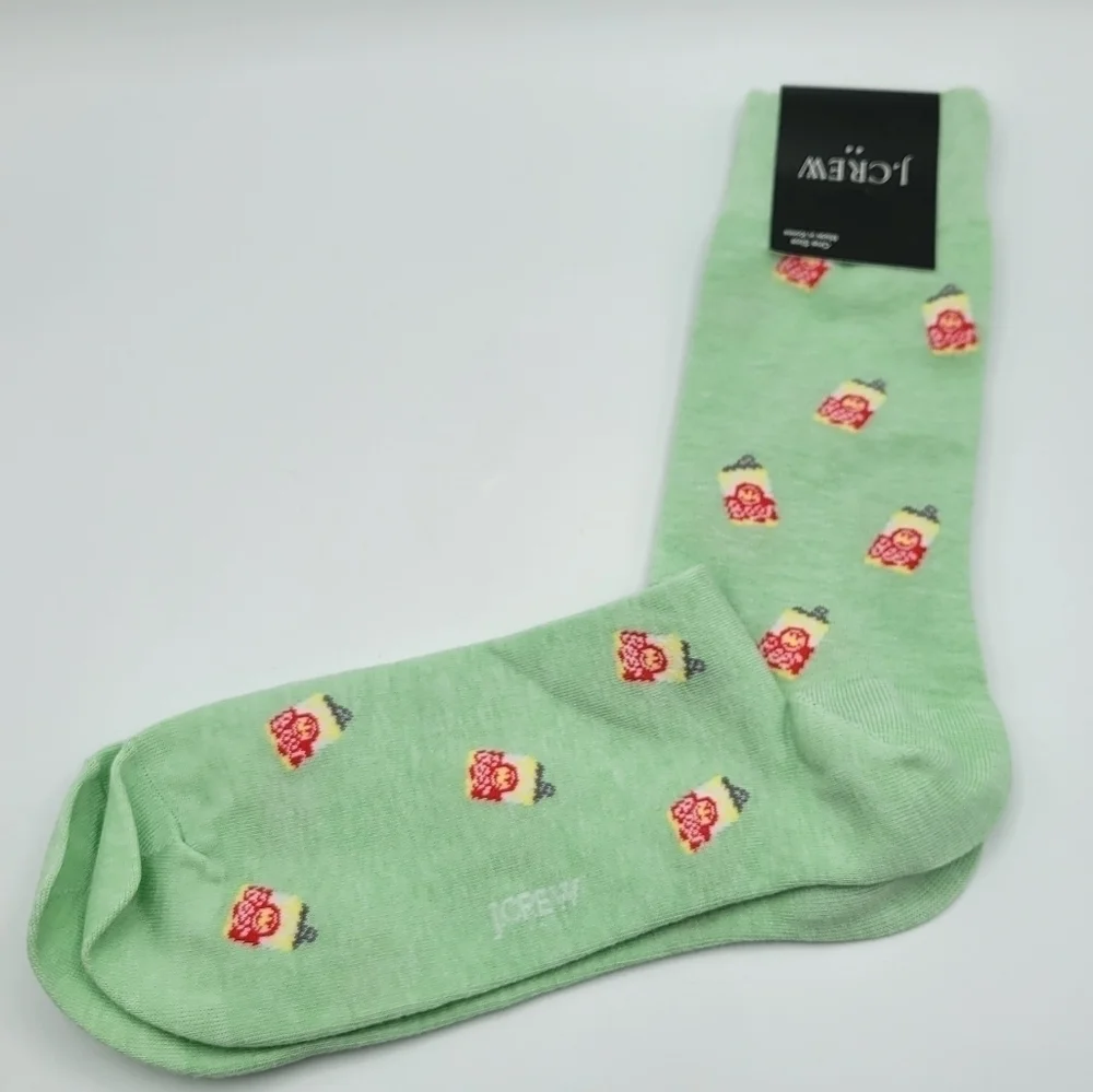 J Crew beer cans Crew socks